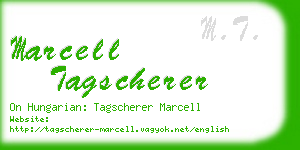 marcell tagscherer business card